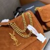 7-95 Saint Laurent Niki Baby Chain Bag In Suede Brown 11 Inches 6237483