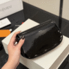 Saint Laurent Solferino Satchel Bag Black Patent 8.5 Inches