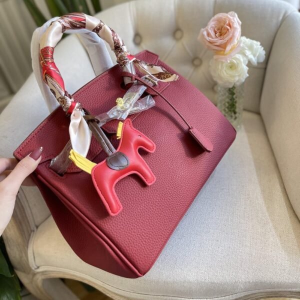Hermes Birkin 35 Togo Leather Gold Hardware Dark Red 35Cm