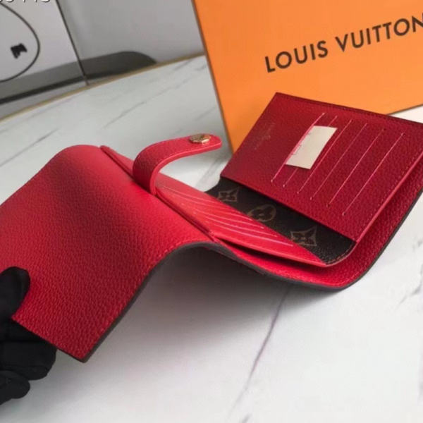 Louis Vuitton Compact Wallet Pallas Monogram Cerise 6 Inches M60140