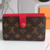 Louis Vuitton Compact Wallet Pallas Monogram Cerise 6 Inches M60140