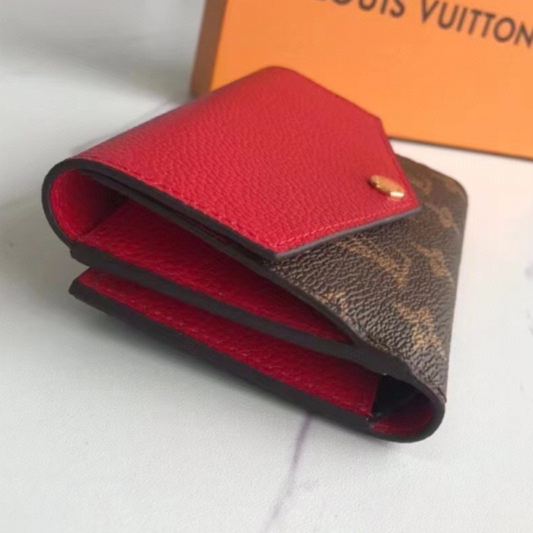 Louis Vuitton Compact Wallet Pallas Monogram Cerise 6 Inches M60140
