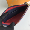 Louis Vuitton Pochette Melanie Monogram Empreinte Navy Blue 9 Inches M68712