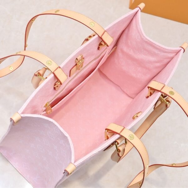 79-1.jpg Louis Vuitton Onthego MM Pink 14.0 Inches M46781