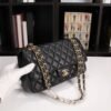 Chanel Classic Flap Black Gold Hardware 9.8 Inches