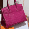 Hermès Birkin Bag Fuchsia Crocodile 11.8 Inches