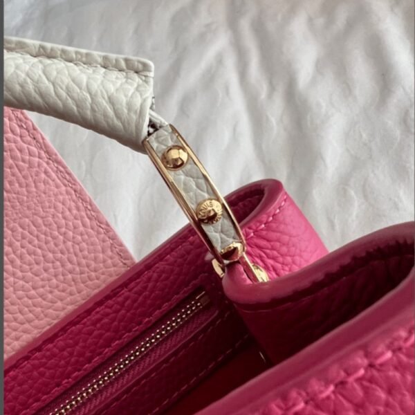 Louis Vuitton Capucines MM Bag Dark Pink 10.6 Inches M20845