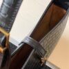 [Premium Quality] – Saint Laurent Le 5 À 7 Hobo Bag Black Croc 9.4 Inches 657228Dzesw1062