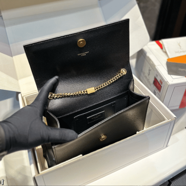 Saint Laurent Kate Woc With Tassel Black 9.4 Inches
