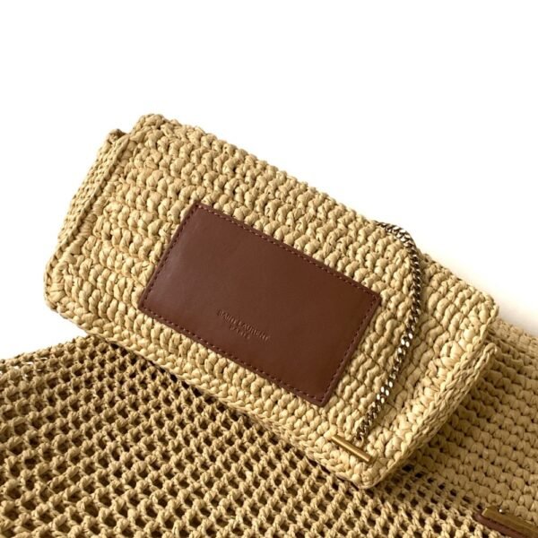 [Premium Quality] – Saint Laurent Icare Maxi Raffia Tote Bag 14.2 Inches 772191Gaaek2063
