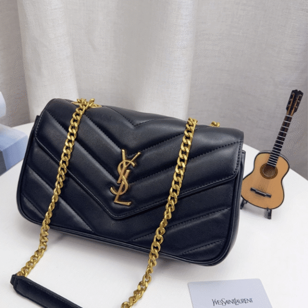 Saint Laurent Loulou Bag Black Quilted 10.6 Inches 801437AAEAX1000