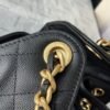 [Premium Quality] – Chanel 25 Small Handbag Grained And Gold Tone Metal Black 10.2 Inches As5293 B20304 94305