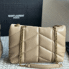 Saint Laurent Loulou Puffer Mini Bag Nude 9 Inches 5774761El072721