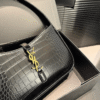 Saint Laurent Le 5 À 7 Hobo Bag Black Croc 9.4 Inches 657228DZESW1062