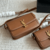 Saint Laurent Solferino Satchel Bag Tan 9 Inches