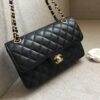[Premium Quality] – Chanel Medium Classic Handbag Grained And Gold Tone Metal Black 10.2 Inches A01113 Y01864 C3906