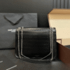 Saint Laurent Niki Bag Black Croc 11 Inches