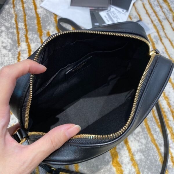 [Premium Quality] – Saint Laurent Lou Camera Bag In Quilted Black Gold Leather 9 Inches 612544Dv7071000