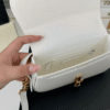 Saint Laurent Voltaire Shoulder Bag Mini White 8.3 Inches
