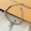 Louis Vuitton Lv Charm Bead Bracelet Silver-Tone