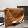 8-72 Saint Laurent Large Jamie 4.3 In Suede Brown 16.9 Inches 7424311U8P72102