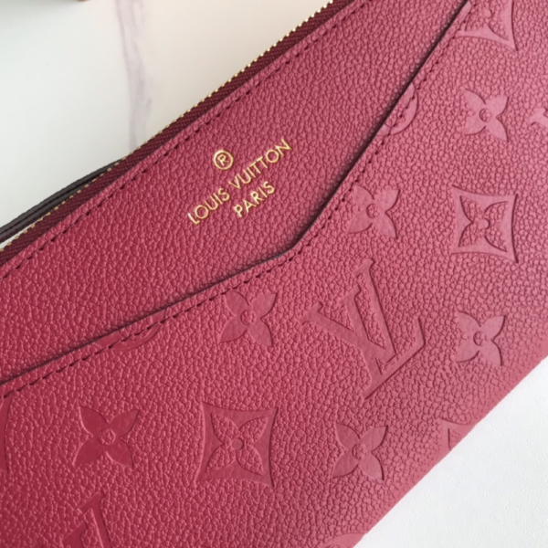 Louis Vuitton Pochette Melanie Monogram Empreinte Bordeaux 9 Inches M68712