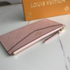 89-2 Louis Vuitton Pochette Melanie Monogram Empreinte Rose Ballerine 9 Inches M68712