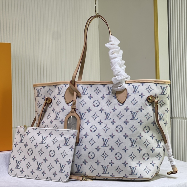 Louis Vuitton Neverfull MM Multicolor Beige 12.2 Inches M24905