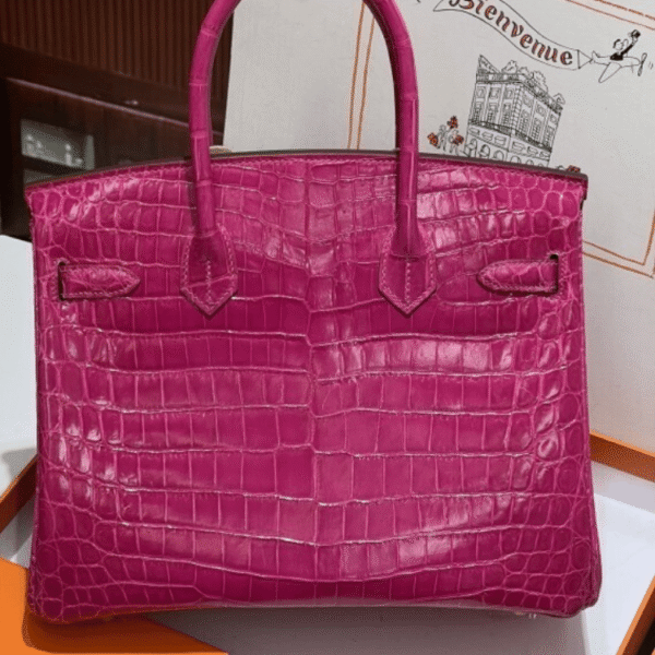 Hermès Birkin Bag Fuchsia Crocodile 11.8 Inches