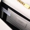 Saint Laurent Kate Medium Tassel In Crocodile White 9.4 Inches
