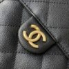 [Premium Quality] – Chanel 25 Small Handbag Grained And Gold Tone Metal Black 10.2 Inches As5293 B20304 94305