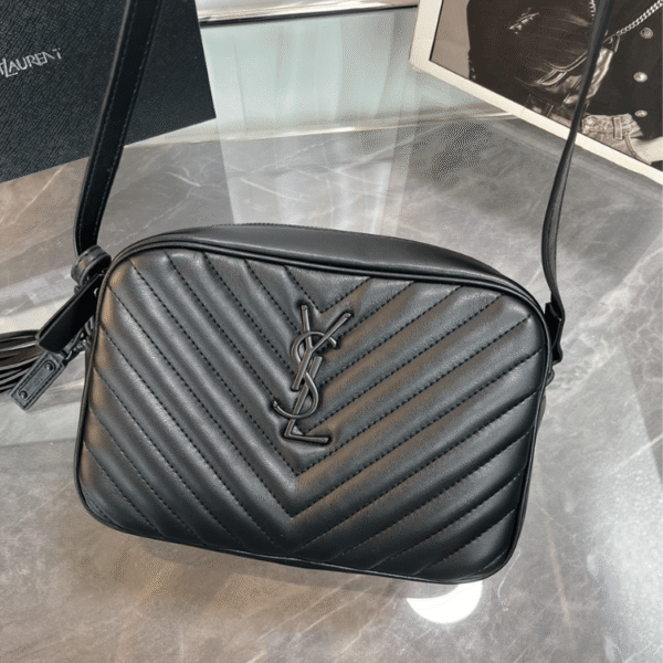 Saint Laurent Lou Camera Bag Black 9 Inches 761554Dv7041000