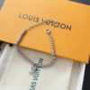 Louis Vuitton Lv Charm Bead Bracelet Silver-Tone