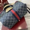 [Premium Quality] Gucci Giglio Small Tote Bag Blue And White Gg Denim 9.8 Inches 860845 Fafrw 8864