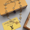 Louis Vuitton Monogram Bloom Necklace Gold-Tone