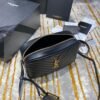 [Premium Quality] – Saint Laurent Lou Camera Bag In Quilted Black Gold Leather 9 Inches 612544Dv7071000