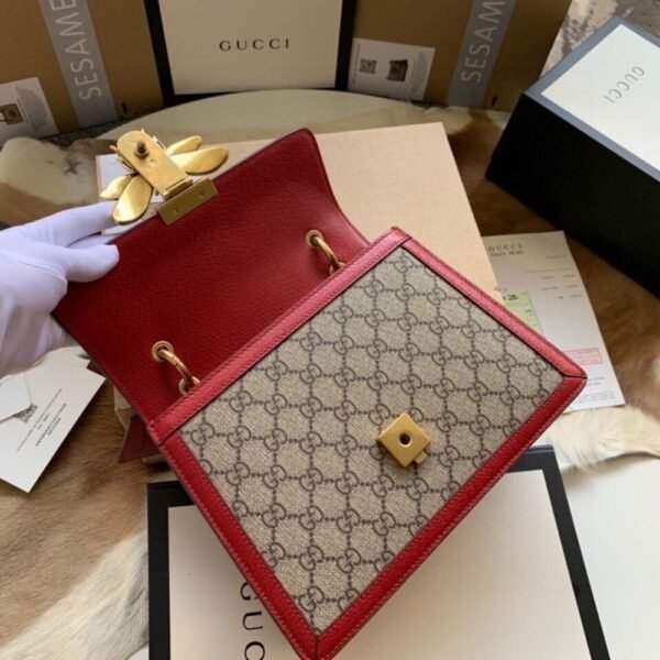 [Premium Quality] – Gucci Queen Margaret Gg Small Top Handle Bag Red 10 Inches 476541 9I6St 8540