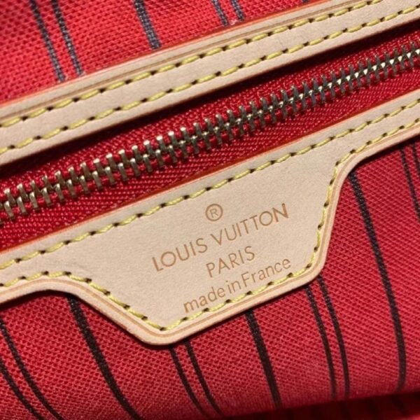Louis Vuitton Neverfull GM Tote Bag Monogram Canvas Red M40991