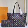 Louis Vuitton Neverfull MM Monogram Multicolore Black 12.2 Inches M40156