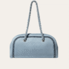 Chanel Bowling Bag Vintage Denim Blue 13.8 Inches