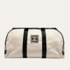 Chanel Duffle Bag White 19.3 Inches