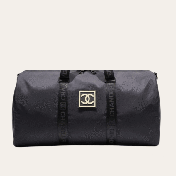 Chanel Duffle Bag Black 19.3 Inches