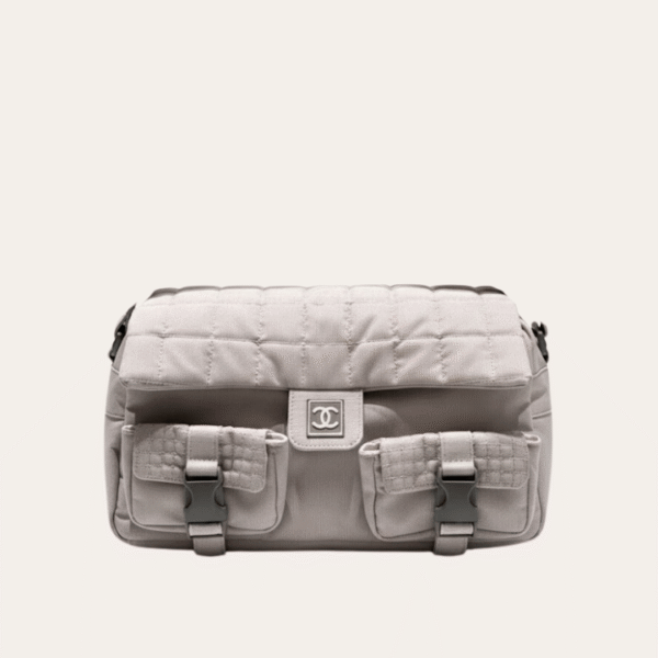 Chanel Messenger Bag Grey 13.8 Inches
