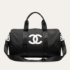 Chanel Nylon Duffle Bag Black 21.7 Inches