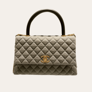 Chanel Coco Handle Grey Green 11.4 Inches
