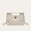 AURCN-BAG1021 Chanel Small Tote Shini Pearls Gold-Tone Metal Beige 9.1 Inches