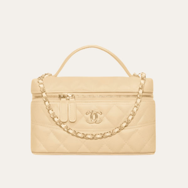 Chanel Vanity With Chain Beige 6.7 Inches