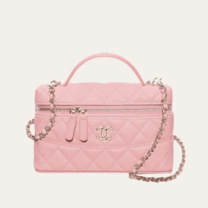 Chanel Vanity With Chain Pastel Pink 7.9 Inches