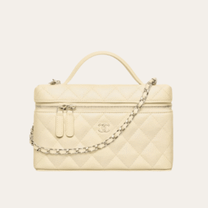 Chanel Vanity With Chain Pastel Yellow 7.9 Inches