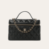 Chanel Vanity With Chain Black 7.9 Inches